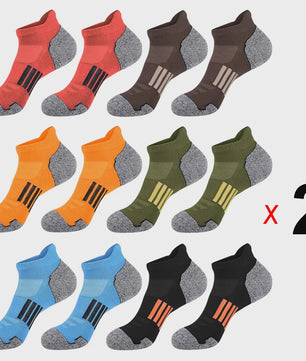 12 Paar Unisex Ademende Sportsokken - Lage Sokken voor Kinderen & Volwassenen (Maat 33-46)