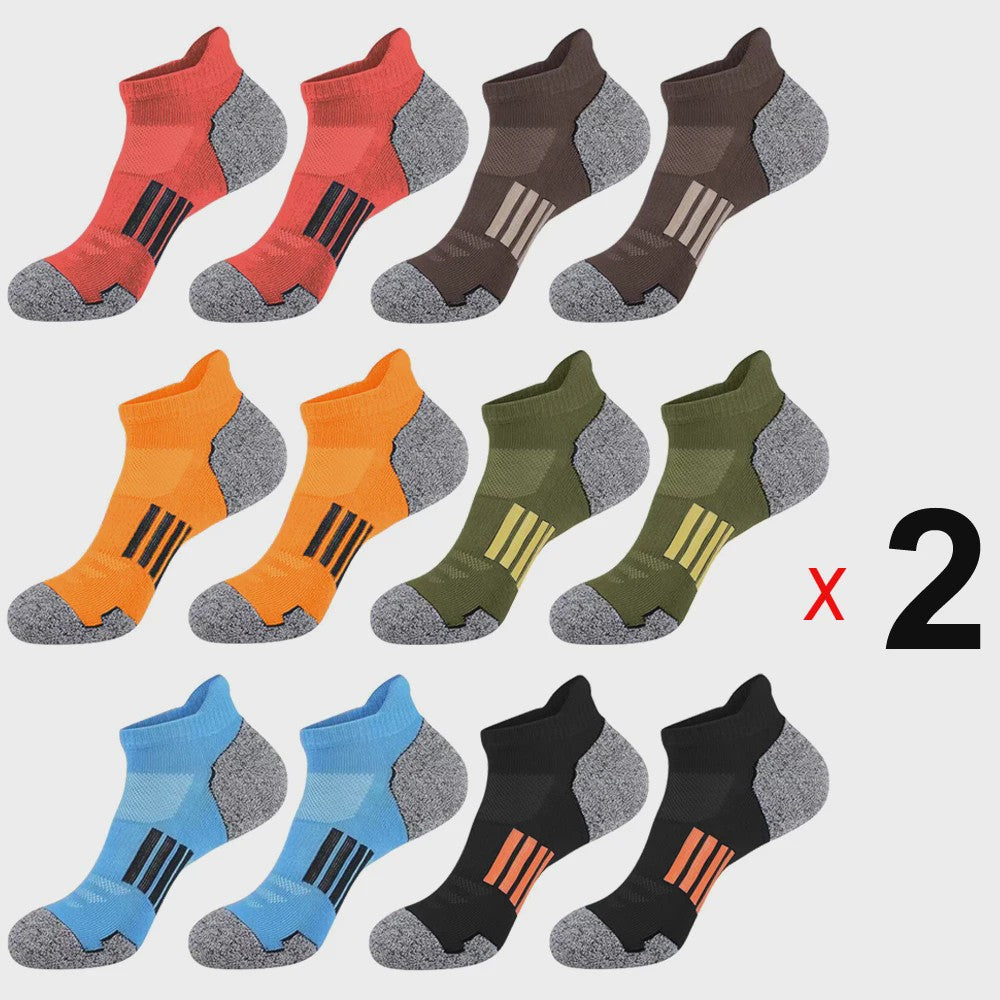 12 Paar Unisex Ademende Sportsokken - Lage Sokken voor Kinderen & Volwassenen (Maat 33-46)