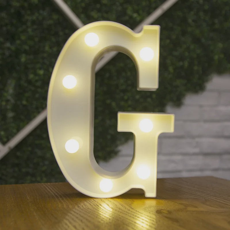 Decoratieve LED Letter & Cijfer Lampen - Creëer Sfeer met Warm Licht