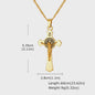 Heren RVS Kruis Ketting met Jezus Hanger - Religieuze Christelijke Sieraden