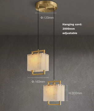 Luxe Marmer LED Kroonluchter Goud/Chroom - Dimbaar