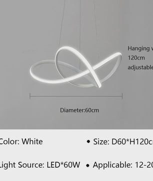 Moderne LED Hanglamp - Stijlvolle Verlichting voor Woonkamer, Eetkamer & Slaapkamer