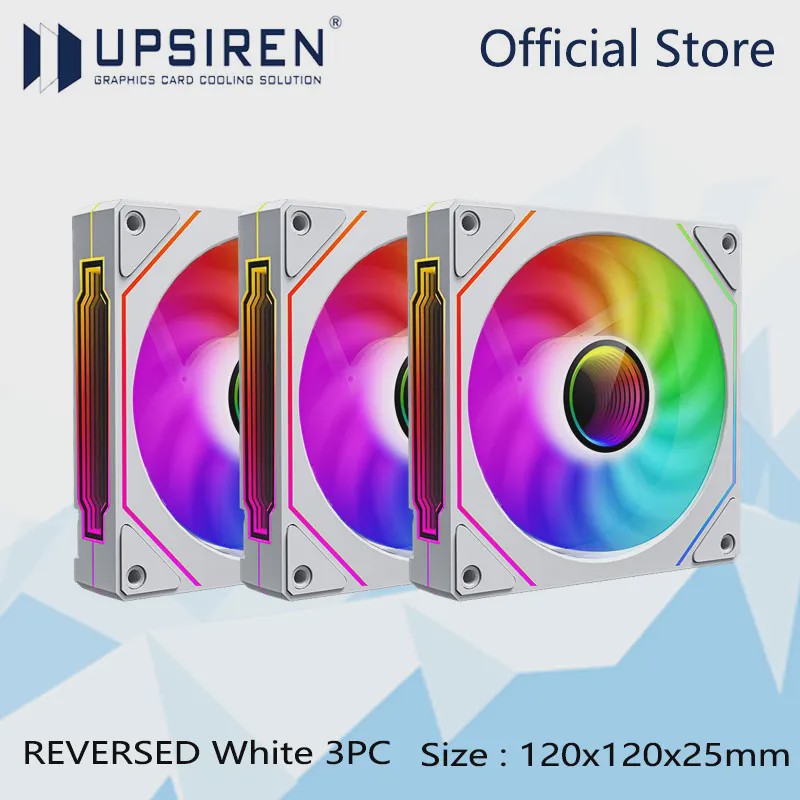 UPSIREN UF-1 PRISM 4 PRO 12cm ARGB PWM PC Ventilator - Stille Koeling met Grote Luchtstroom