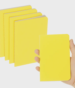 Set van 4/6 Mini A6 Notitieboekjes - Kraft Paper, Gelinieerd, Draagbaar Memo Pad