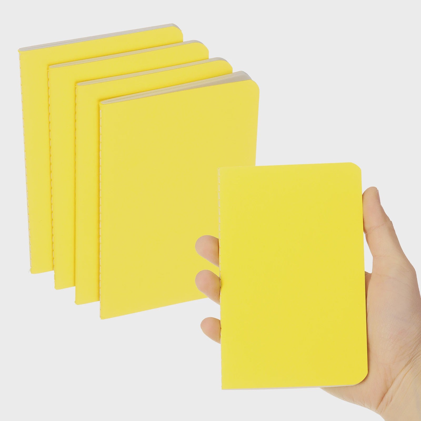 Set van 4/6 Mini A6 Notitieboekjes - Kraft Paper, Gelinieerd, Draagbaar Memo Pad