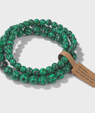 Set van 3 Natuurstenen Kralen Armbanden - Dames & Heren - 4, 6, 8 MM