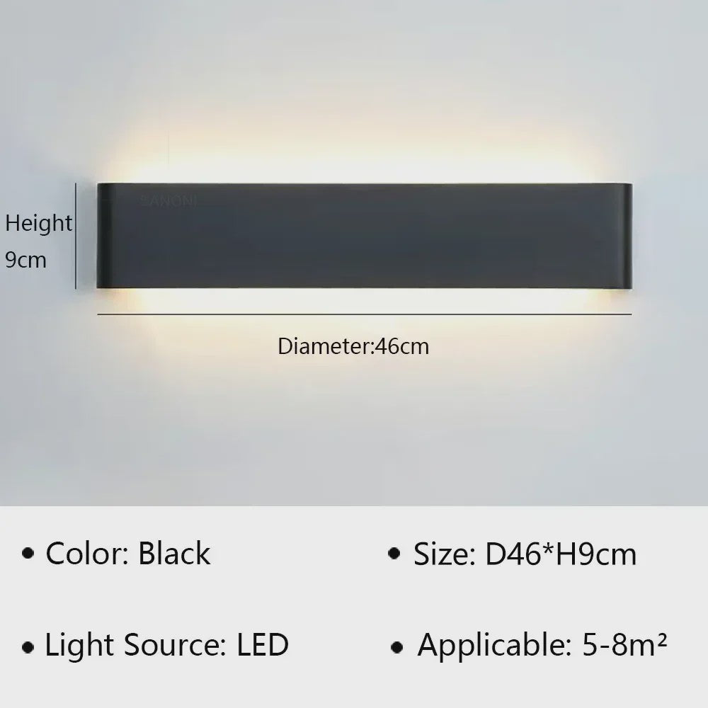 Moderne LED Wandlamp - Stijlvolle Verlichting voor Woonkamer, Slaapkamer & Hal