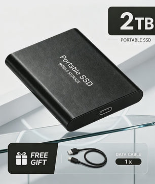 Snelle Externe SSD 1TB/2TB USB 3.1 - Compacte Mobiele Opslag voor PC & Mac