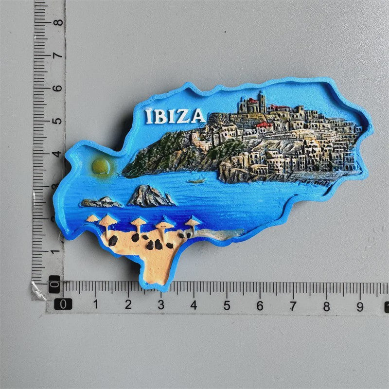 Set Koelkastmagneten: Wereldsteden & Iconische Locaties - Ibiza, Londen, Rome, Thailand & Meer