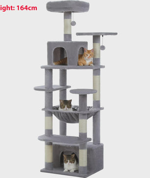Grote Kattenboom met Krabpalen, Hangmat en Speeltjes - Meerdere Niveaus