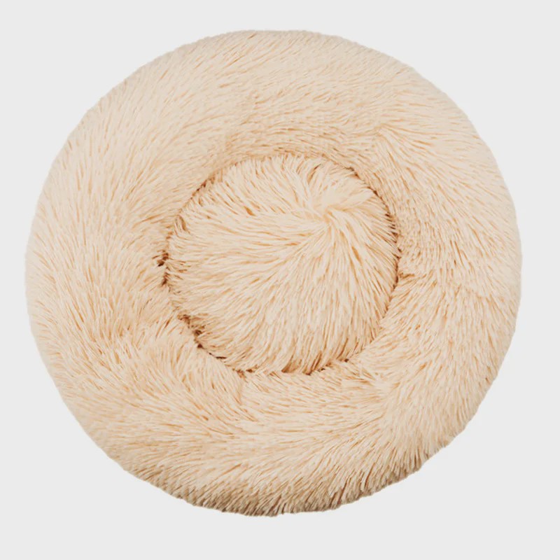 Warm & Zacht Rond Hondenkussen/Kattenmand - Pluche, Wasbaar & Comfortabel