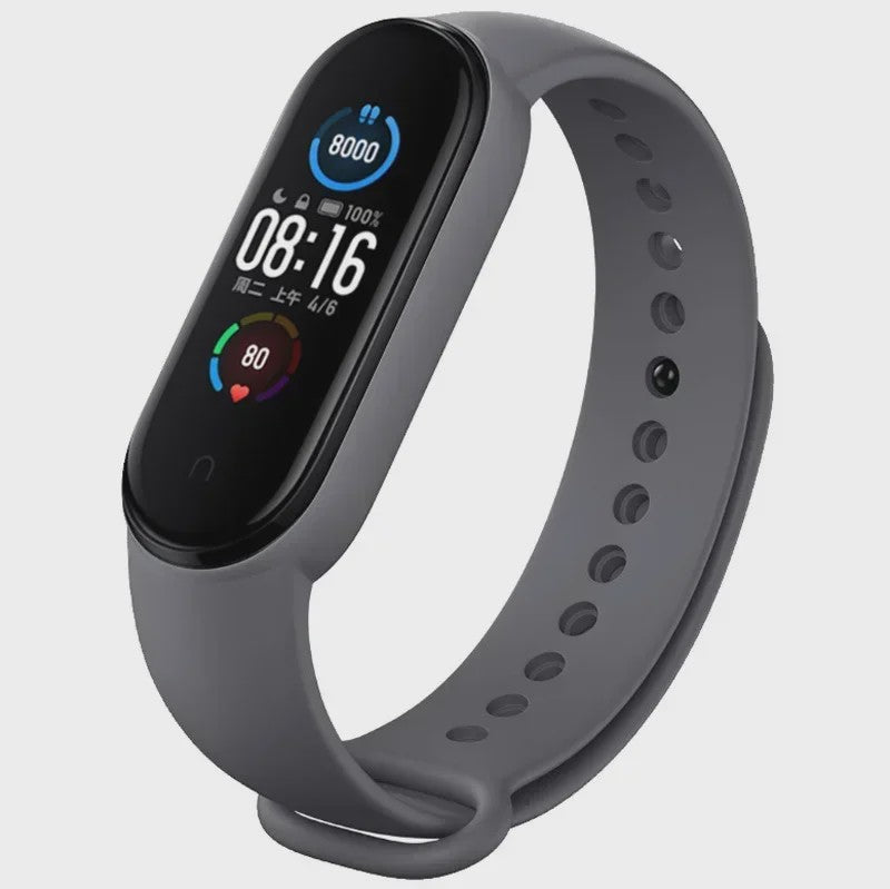 Siliconen Polsband voor Xiaomi Mi Band 7, 6, 5, 4, 3 - Vervangend Bandje Smartwatch Accessoire