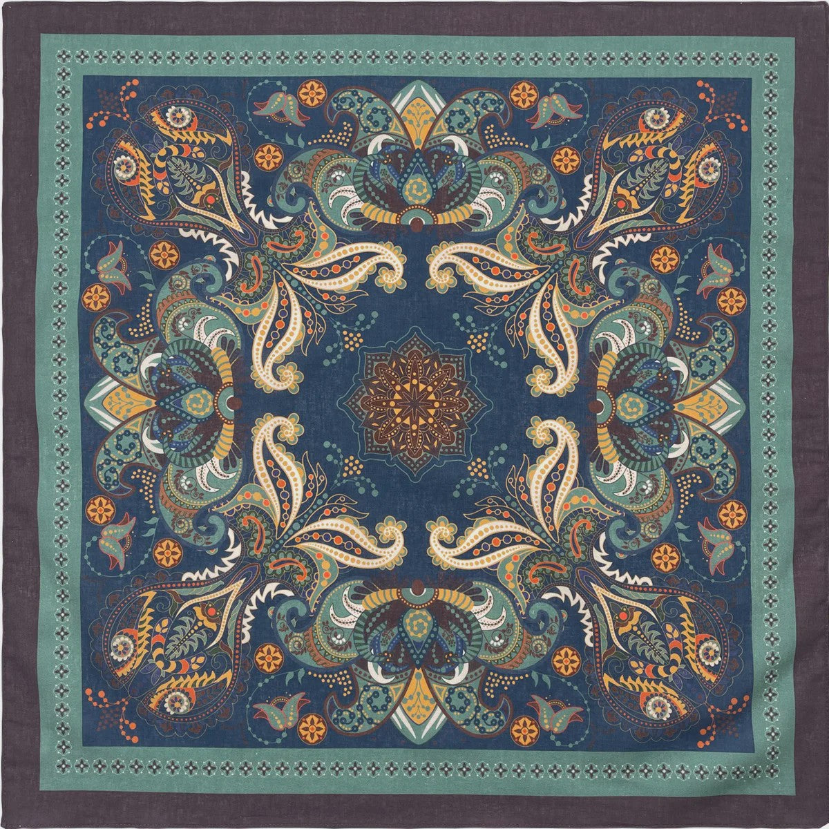 Unisex Katoenen Bandana met Dierenprint & Paisley Motief - Veelzijdig te Dragen