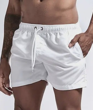 Heren Sneldrogende Zwemshorts met Trekkoord en Zakken - Perfect voor Strand en Zomeractiviteiten