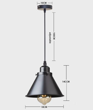 Retro Hanglamp Loft Stijl - Industriële Plafondlamp met E27 Fitting