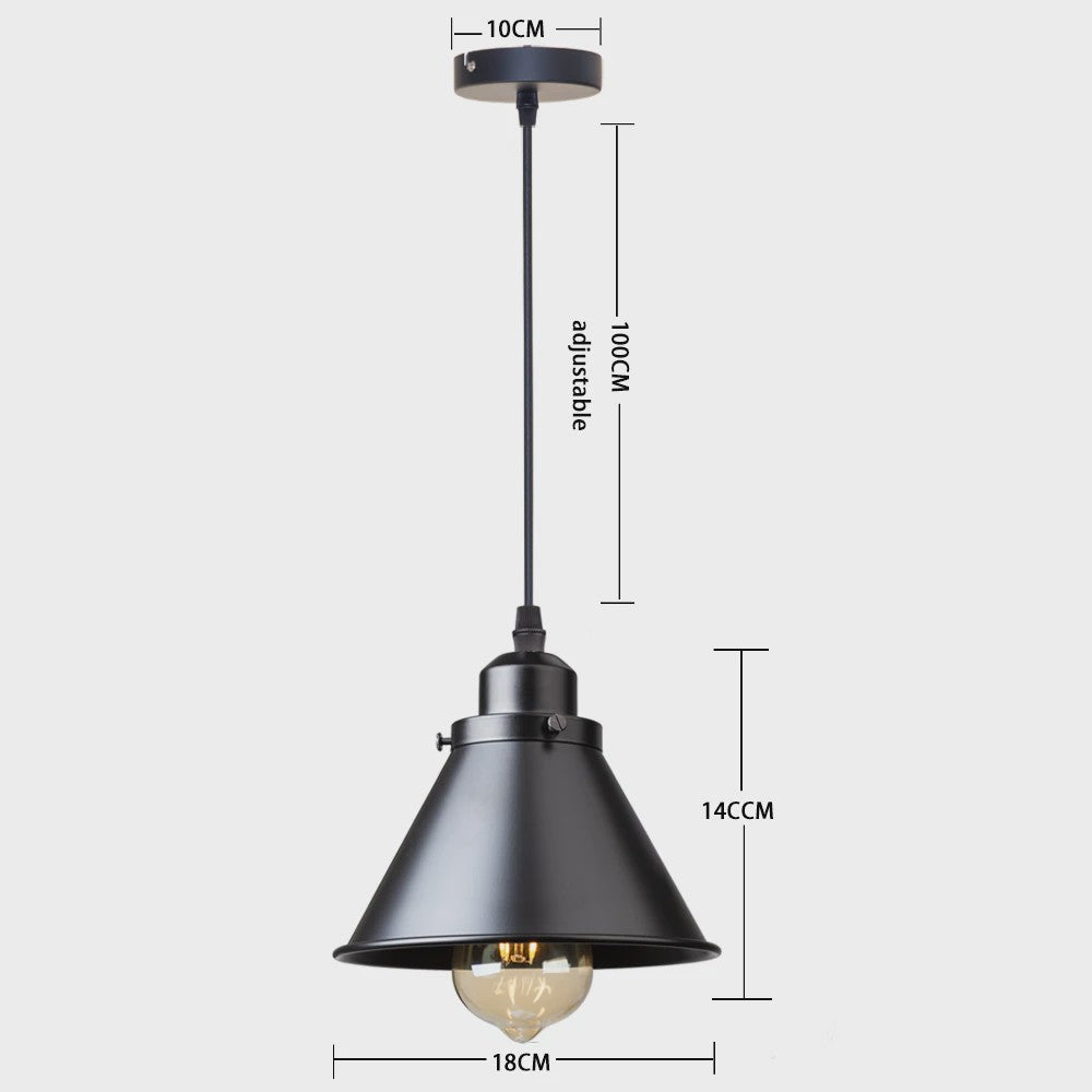 Retro Hanglamp Loft Stijl - Industriële Plafondlamp met E27 Fitting