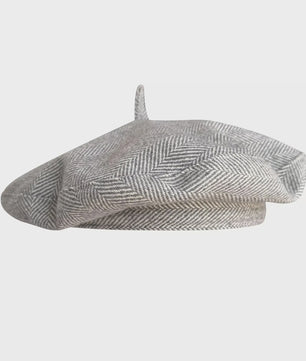 Stijlvolle Ruitjes Baret voor Dames - Retro Vliegende Schotel Hoed