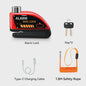 Motorfiets Schijfrem Alarm Slot 120dB Anti-diefstal Beveiliging Scooter Fiets