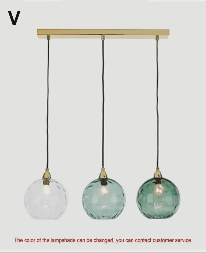 Kleurrijke Moderne Glazen Hanglamp - Stijlvolle Plafondlamp voor Woonkamer & Eetkamer