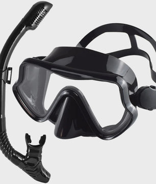 Professionele Duikbril en Snorkel Set voor Volwassenen - Panoramisch Zicht & Duurzaam Gehard Glas