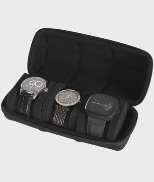Luxe Horloge Reiskoffer - Harde Rol Organizer met Rode Voering voor 1, 2, 3, 5, 6 of 10 Horloges
