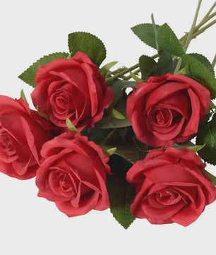 Kunst Rozen Takken - Realistische Kunstbloemen voor Bruiloft & Decoratie (1, 5, 10, 20 stuks)