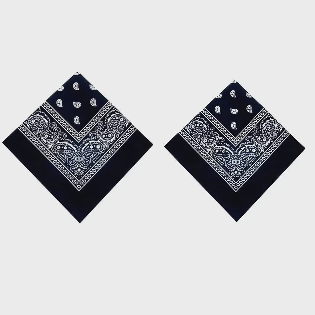 Modieuze Katoenen Bandana Sjaal 54x54cm - Paisley Print voor Dames & Heren