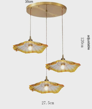 Vintage Bloemen Glazen Hanglamp - Sfeervolle Decoratie voor Woonkamer & Slaapkamer