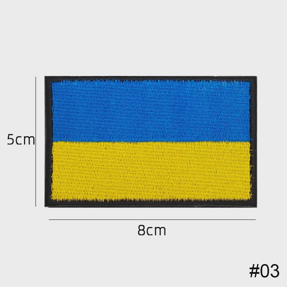 Ukraine Vlag Patches & Nationaal Embleem - Geborduurde Tactische Badges voor Kleding
