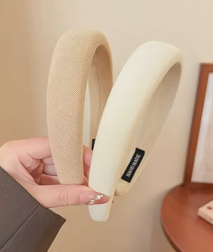 Modieuze Dames Hoofdband - Zachte Sponge Band voor Gezichtswas & Stijl