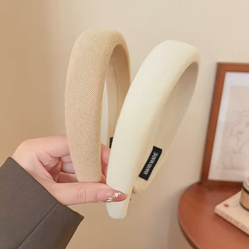Modieuze Dames Hoofdband - Zachte Sponge Band voor Gezichtswas & Stijl
