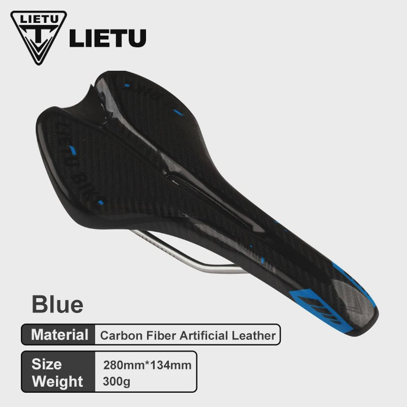 LIETU Fietzadel - Comfortabel MTB & Racefiets Zadel met Siliconen Gel Kussen en Antislip Grip