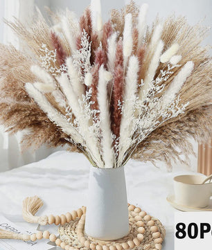 Natuurlijk Pampas Gras Boeket - Gedroogde Bloemen voor Boho Woondecoratie & Bruiloft