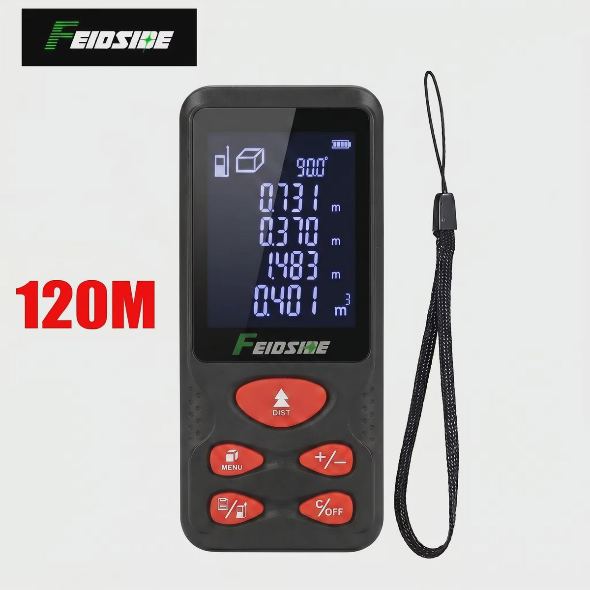 HAUPTSON Laser Afstandsmeter 100M - Precisie Meetinstrument voor Afstand, Oppervlakte en Volume