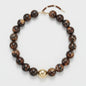 Bohemian Resin Kralen Ketting - Statement Choker met Dubbele Kleuren