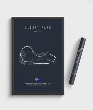 F1 Circuit Poster: Monaco Imola Track Art - Stijlvolle Motorsport Wall Art