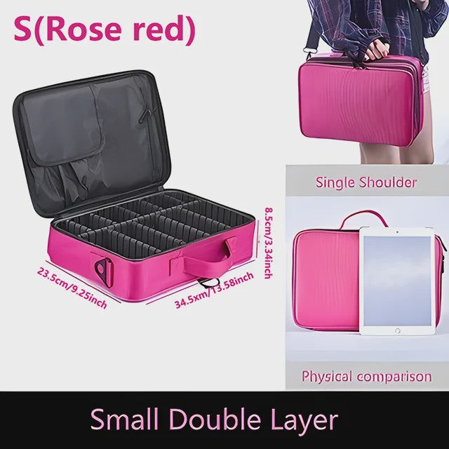 Professionele Make-up Koffer - Grote Capaciteit Reis Organizer voor Cosmetica & Beauty Tools