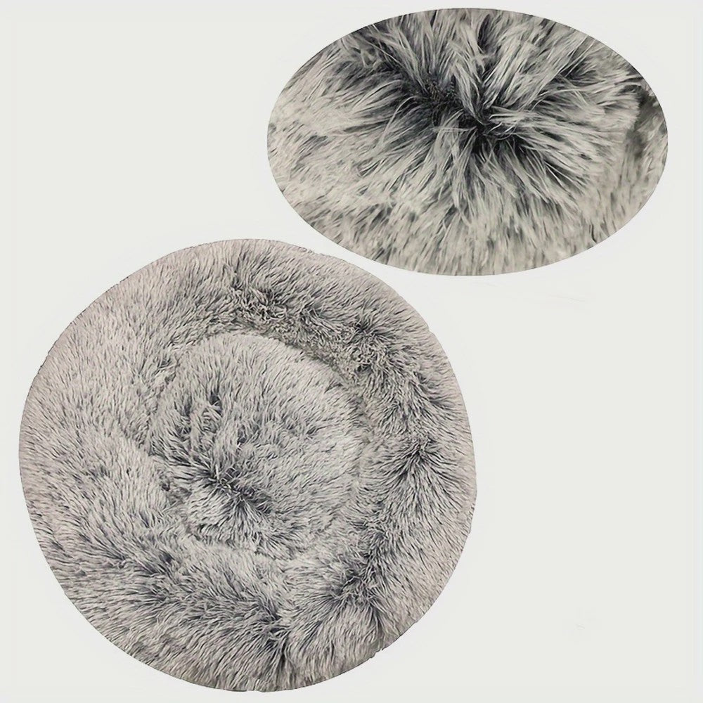 Luxe Ronde Hondenkussen - Extra Zacht & Warm Pluche Hondensofa voor Middelgrote Honden en Katten