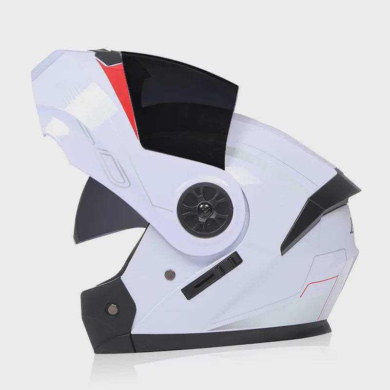 BLD Modulaire Flip-Up Motorhelm met Dubbele Lens - Veiligheid & Comfort voor Motocross