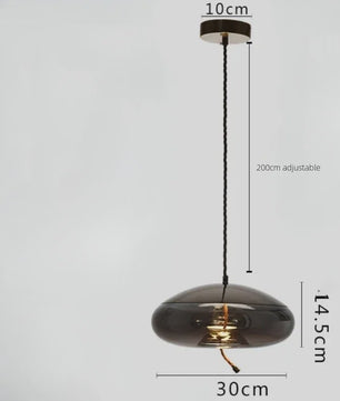 Moderne Glazen LED Hanglamp - Stijlvolle Verlichting voor Woonkamer, Keuken & Bar