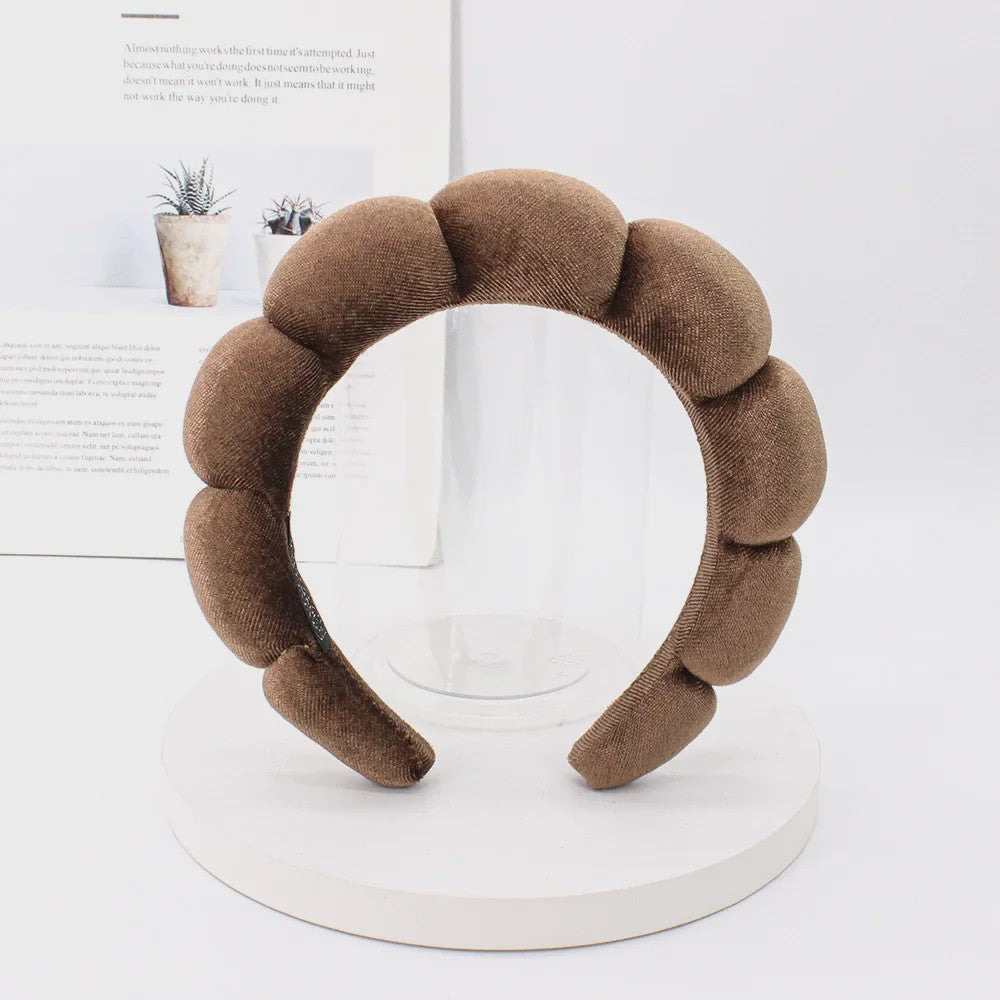 Luxe Velours Make-up Hoofdband - Comfortabel voor Gezichtswas & Huidverzorging