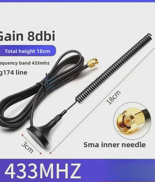 Krachtige Omnidirectionele SMA Antenne 433MHz/470MHz/315MHz met 12dBi Gain en RG174 Kabel