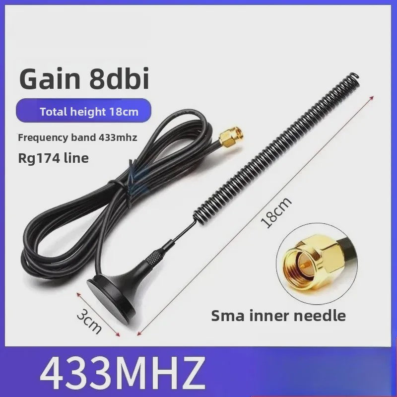Krachtige Omnidirectionele SMA Antenne 433MHz/470MHz/315MHz met 12dBi Gain en RG174 Kabel