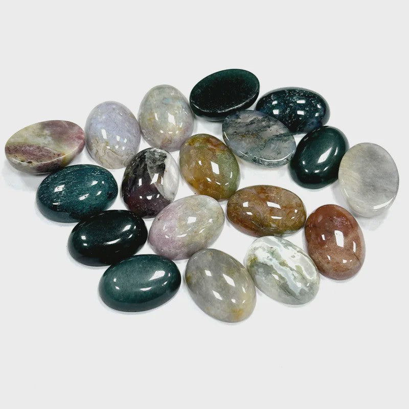 10x Kristal Cabochons Ovaal 13x18mm - Natuurlijke Helende Stenen voor Sieraden Maken