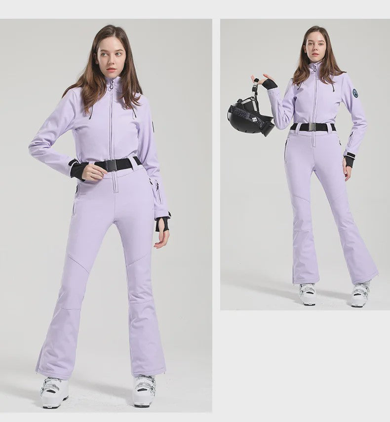 Dames Winter Ski-overall One Piece - Waterdicht, Winddicht & Warm - Outdoor Snowboard Jumpsuit