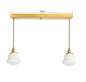 Japanse Glazen Hanglamp – Minimalistisch Nordic Design – LED E27 – Verstelbaar Snoer 200 cm – Sfeervolle Interieurverlichting