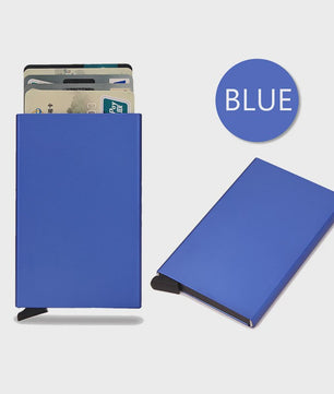 RFID Kaarthouder Portemonnee - Slank Metalen Pop-Up Wallet voor Heren & Dames