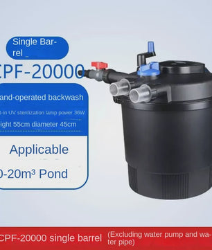 SUNSUN CPA Visvijver Filter Systeem met UV-lamp - Krachtige Watercirculatie voor Koi Vijvers
