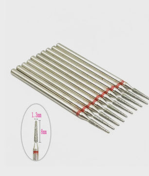10x Diamant Freesbits Set - 2.35mm Schacht voor Tandheelkunde & Nagelstyling