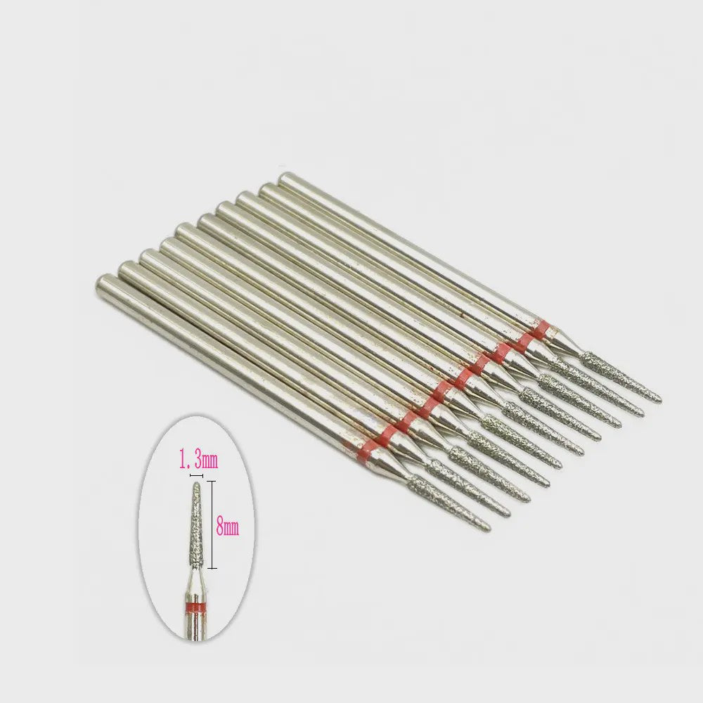 10x Diamant Freesbits Set - 2.35mm Schacht voor Tandheelkunde & Nagelstyling